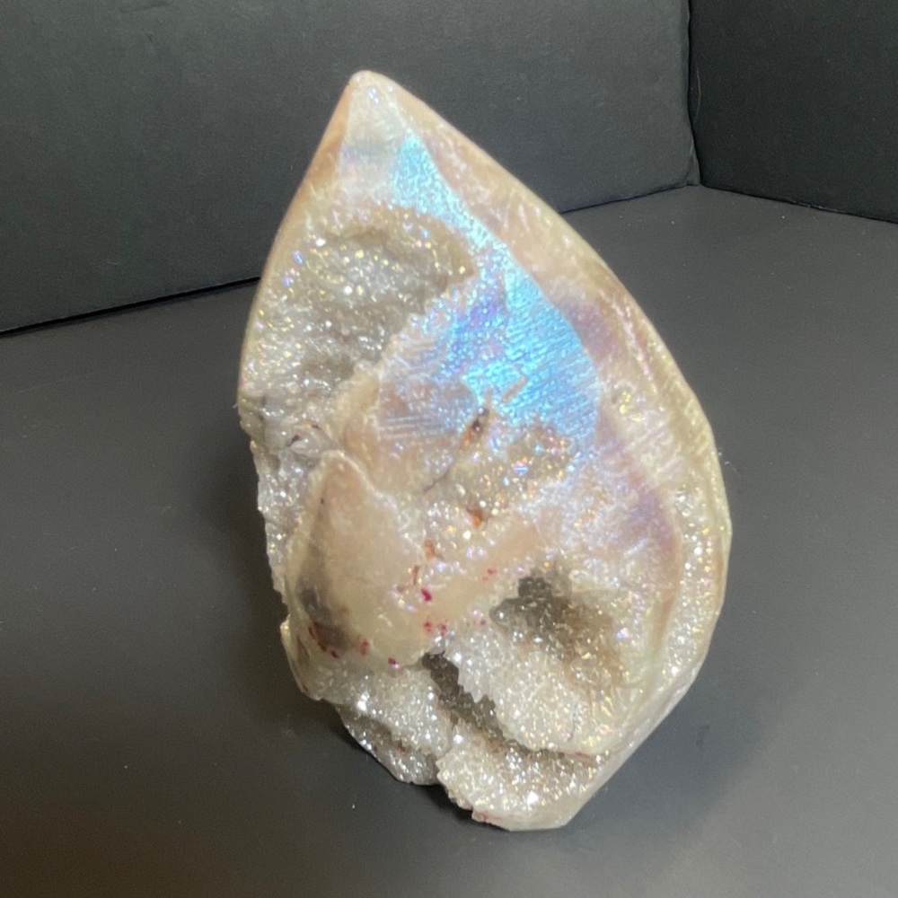 Druzy Moonstone Agate Flame 388g - Picture 7 of 8
